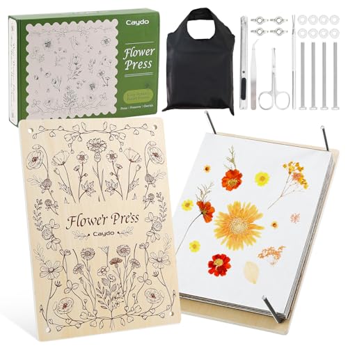 Caydo 11.8" x 8.3" 10 Layers Flower Press Kit for