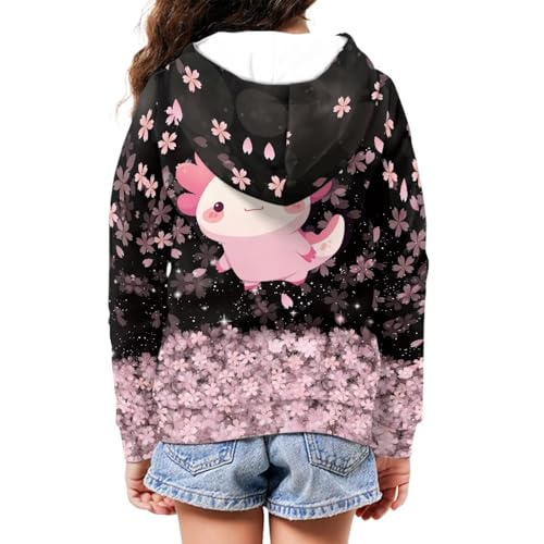 POLERO Girls Zip Up Hoodies 4-16 Years Kids Hooded Sweatshirt with Pockets Long Sleeve Fall Jackets2