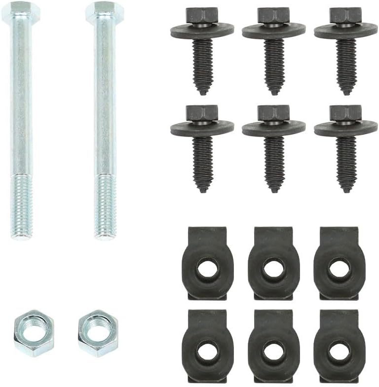 Genuine 16× Front Leaf Spring Bracket Mounting Eye Bolts J-Clips Fit For Camaro Firebird OEM-Standard Replacement Part