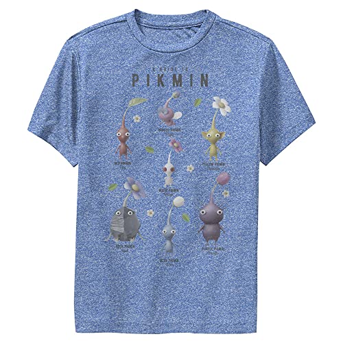 Nintendo Unisex-Child Pikmin Chart T-shirtT-Shirt