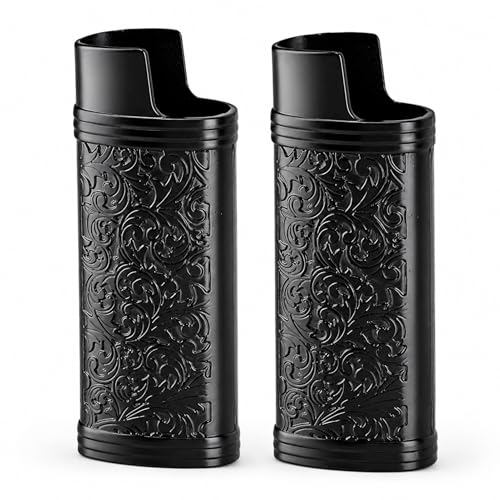 Vintage Metal Lighter Case Cover Holder Fit for BIC J5 Lighter