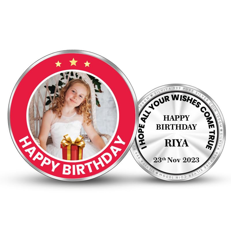 BIS Hallmarked "Express Your Love" Personalized 999 Pure Silver - Round Shape Coin (10g, 20g, 50g, 100g) - Romantic Birthday Gift for Her - Friend - Mom - Wife - Girlfriend - With Certificate-image-4