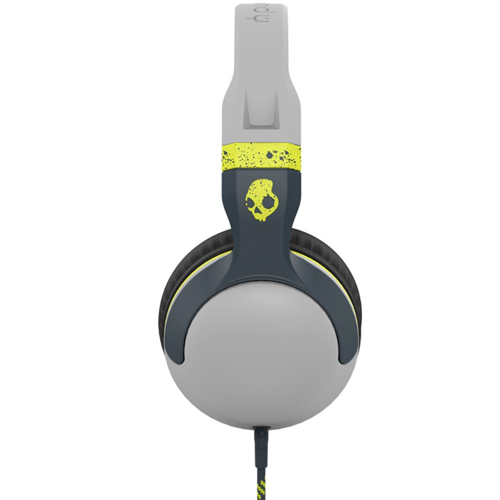 Skullcandy Hesh 2.0 Over-Ear Surround Kopfhörer mit Mikrofon - Hellgrau/Dunkelgrau/Hot Lime