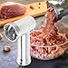 Garneck Electric Meat Grinder Attachment Parts Aluminum Alloy Grinder Barrel Replacement Meat Mincer Head Assembly for Home Use and Sausage Mixer Machine Accessories