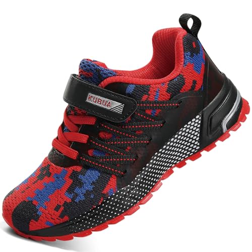 Image of KUBUA Kids Sneakers Lightweight Boys Girls Tennis Shoes | Breathable, Comfortable, Non Slip, Easy to Put On, Running, Walking, Gym, School, Daily Play, Toddler