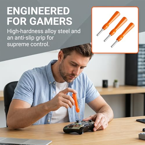 3PCS Ensemble de tournevis 4,5 mm et 3,8 mm, double embout, embouts interchangeables, outil de réparation pour cartouches et consoles rétro – vue 6