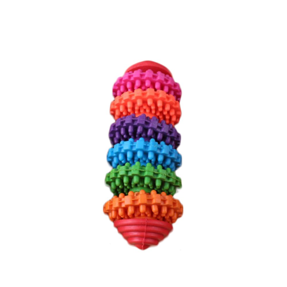 Colorful Pet Dog Puppy Dental Teething Cleaning Chew Biting Toy Random Color