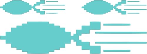 Bombs Pixel - 5 Inch Mint Vinyl Decal for Car Window, Exterior