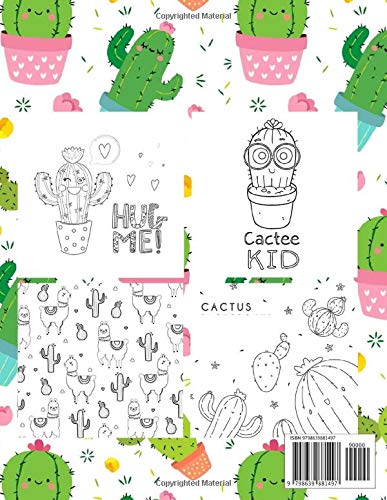 Cactus Coloring Book: Coloring Toy Gifts for Kids or Adults | Cute Easy and Relaxing Realistic Animal Large Print Birthday Gifts image 2