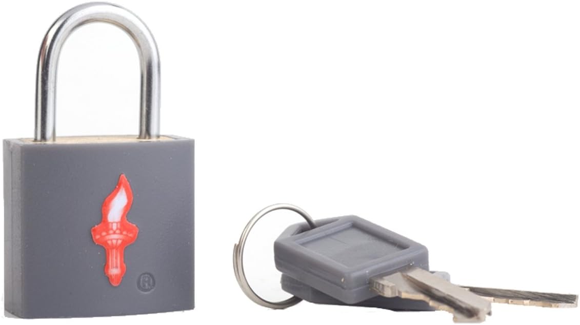Safe Skies TSA Neon TSA-Approved Padlock, Charcoal, One Size