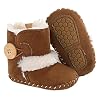 Jonbaem Newborn Baby Boys Girls Snow Winter Boots Infant Toddler Soft Sole Winter Warm Crib Booties Shoes