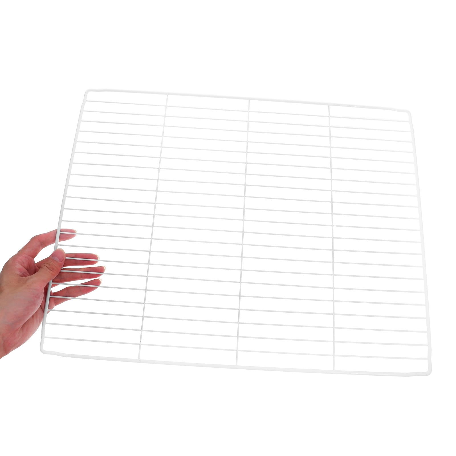 Estante Organizador para Congelador de Hierro Blanco, 3 Piezas, Mejora la Visibilidad y Facilita el Acceso en Almacenamiento de Cocina