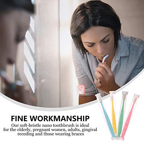 ARTIBETTER 4 Peças para AdultEscva de Dentes Extra Macia MicrNanEscvas de Dentes Manuais para Prtege