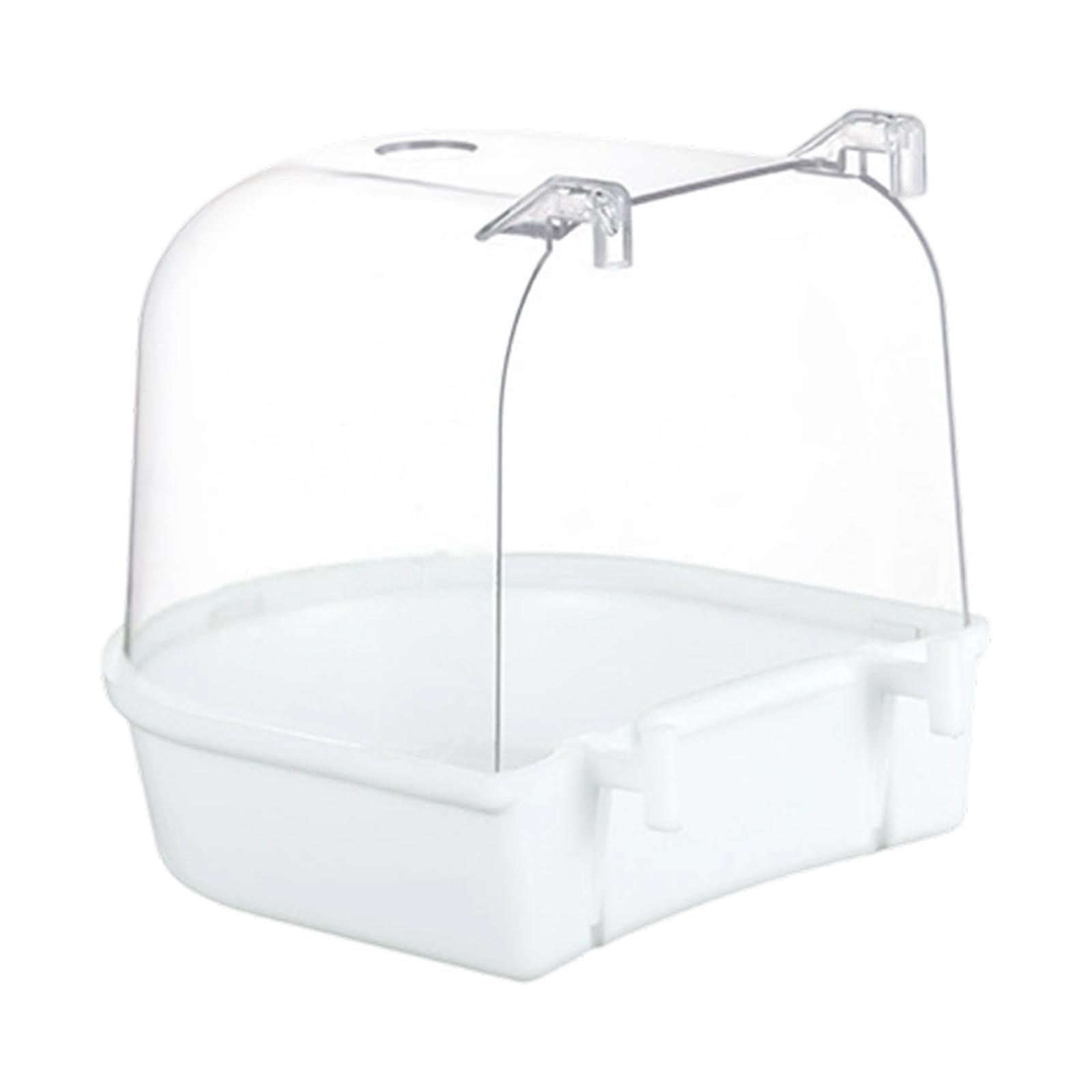 Baoblaze Jaula para pájaros, Ducha de Agua para Loros, comedero, bañera de 13 cm para periquitos y cacatúas, Blanco — view 7