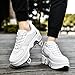 Roller Skate Shoes for Women Four Rounds Children's Roller Skates Shoes That Turn into Rollerskates Sneakers Outdoor Light Shoes with Wheels for Girls/Boys… (White Silver, US 9)