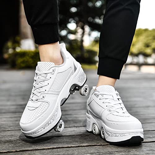 Deformation Roller Skates Women's White Silver US 8.5 - Image 3