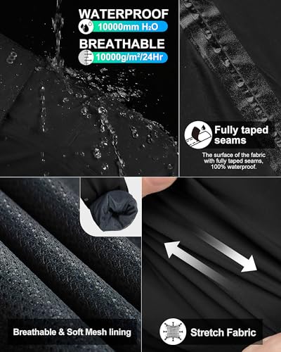 33,000ft Waterproof Hiking Rain Pants