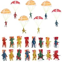 MOAZIFI 10 Stück Fallschirmspringer Spielzeug für Kinder - Outdoor Spiele Mitgebsel Kindergeburtstag für gastgeschenke, Outdoorspiele Kinder, Partys & mehr
