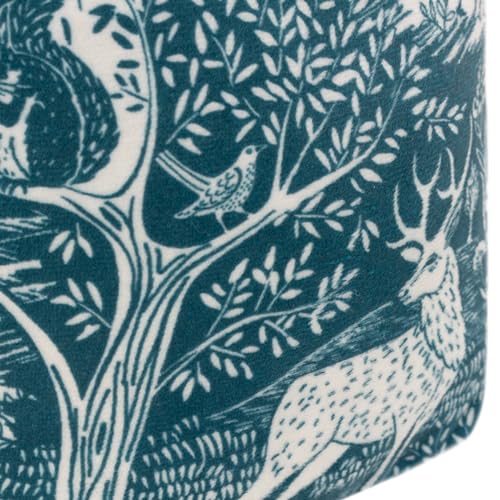Furn Winter Woods Animal Doorstop - Winter Woodland Animal Design Fabric Weight for Doors (Winter Woods - Midnight Blue) - Image 4