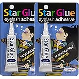 2packs of Star Eyelash Glue for Strip Lashes (Dark) 7g (1/4oz)