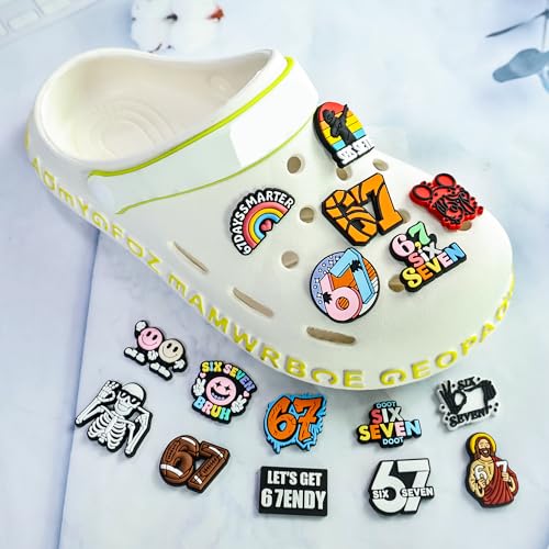YAUNFY 16PCS 67 Shoe Charms,6 7 Meme Shoe Decoration Party Gifts Ornament Merch by YAUNFY - Used condition - Image 4