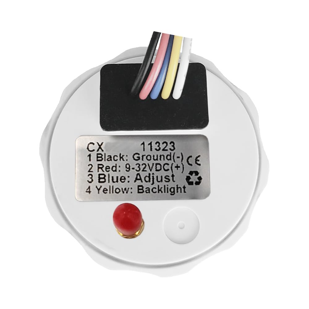 ELING Tachimetro GPS da 52 mm 0-120 km/h indicatore di velocità con retroilluminazione a 7 colori 12 V 24 V per autocarri-yacht (nero+nero, 0-120KM/H)