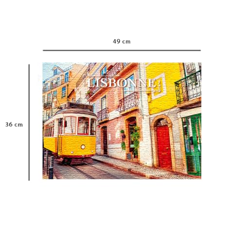 Puzzle 500 pièces : Collection Urbain Promenade à Lisbonne Ravensburger Nathan - vue 6