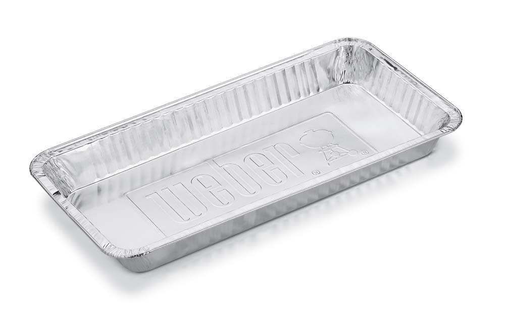 Weber Aluminum Drip Pans, Small (22 x 15.3 x 3.6) 10 Pieces, Perfectly Fitting for The Q, Pulse, Lumin, Traveler, Genesis, Genesis II/LX 200 & 300 Series, Grease Collection Pans - Silver (6415) — view 8