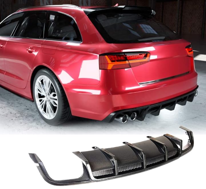 Amazon | リアリップ リアディフューザーfor アウディfor Audi A6 S