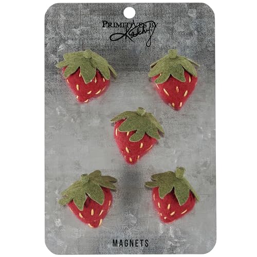 Set de imanes decorativos fresas Primitives by Kathy