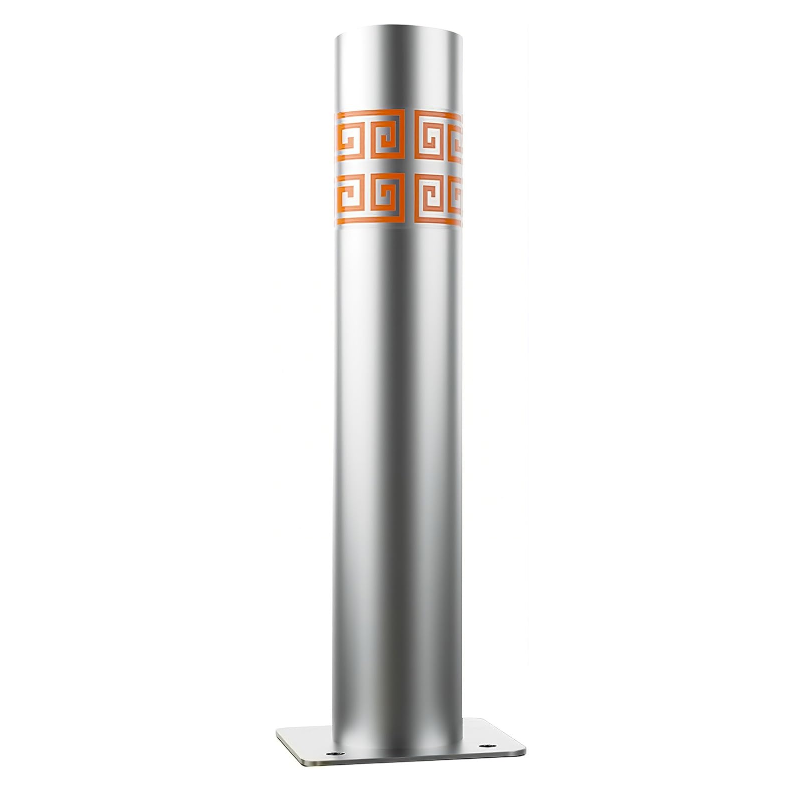 HCZKIUJY Traffic Safety Bollard Post - Durable Stainless Steel Security Barrier for Driveway and Road Warning (Orange 1pcs)