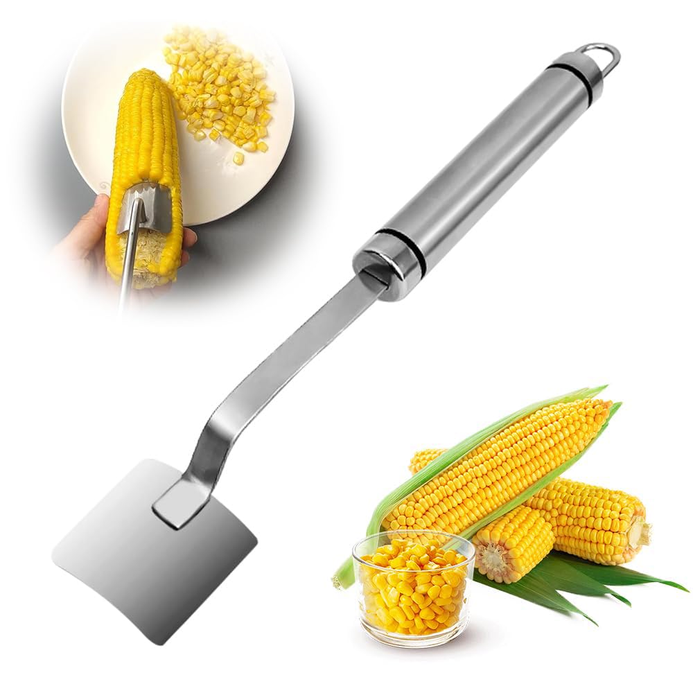 Sponsored Ad – Azonee Stainless Steel Corn Peeler with Long Handle, Efficient Corn on the Cob Remover for Home Kitchen, Durable Corn Stripping Tool for Fresh and Grilled Corn (1PCS)