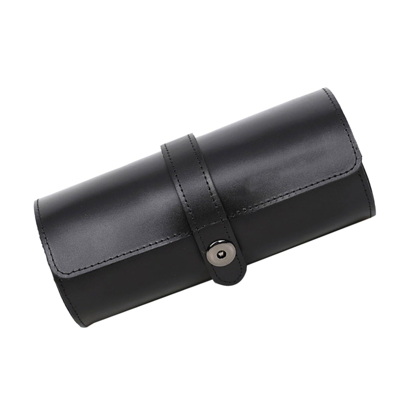 Healeved Boîte à Montres 3 Emplacements en Cuir Véritable Noir