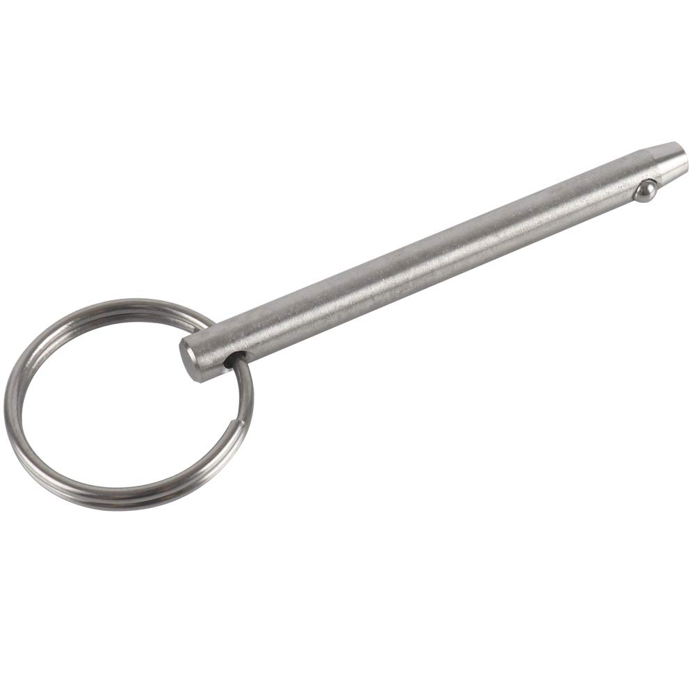 Perno A Sgancio Rapido Per Bimini Top - 6.3mm X 51mm - In Acciaio Inox 316 Con Cordini