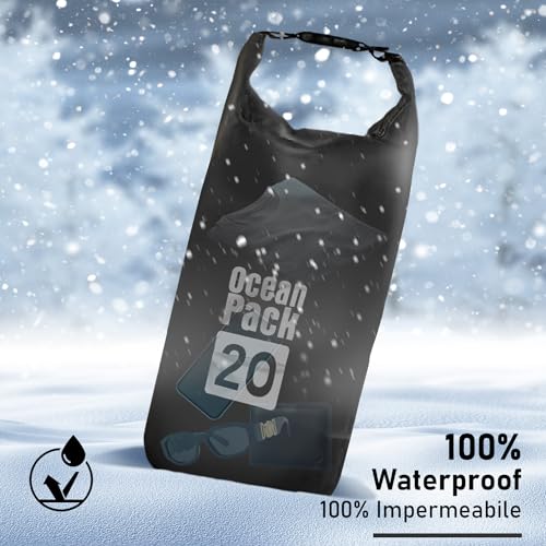 Dry Bag, Waterproof Backpack, Roll Closure and Shoulder Strap - Image 4