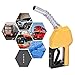 Goplus 3/4'' Automatic Fuel Nozzle, Auto Shut Off Gas Pump Handle for Diesel Kerosene Biodiesel Fuel Refilling Yellow