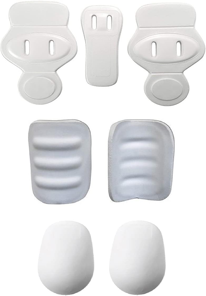 Martin Sports Youth Football 7 Piece Slotted Pad Set - 2 Knee, 2 Thigh, 2 Hip Pads & 1 Tail Pad