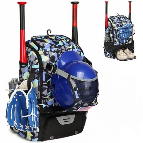 野球　へルメット　バック付き Amazon | 大型野球バックパック 大人用 ユース用 42L ソフト