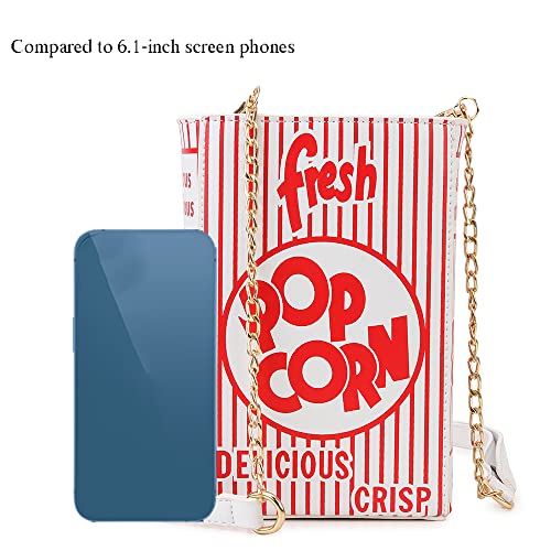 novelty fashion women crossbody bag popcorn box style clutch bag for girl handbag shoulder bag purse