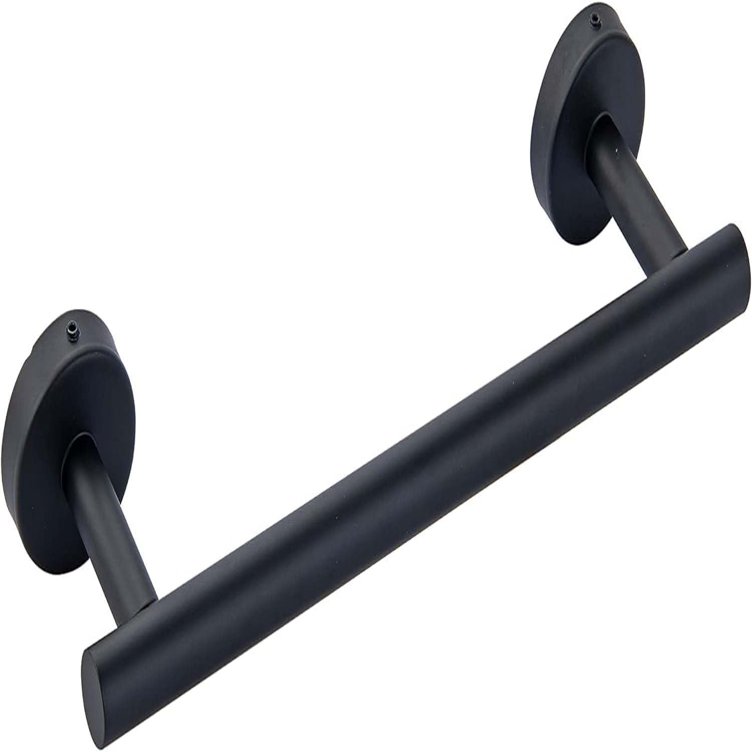 GYPWAN Towel Rail Wall Mounted, 16Inch/40CM Brushed Finish Hand Towel Holder Towel Holder Screw Mounting for Bathroom And Kitchen SUS 304 Stainless Steel Brushed Finish,Black
