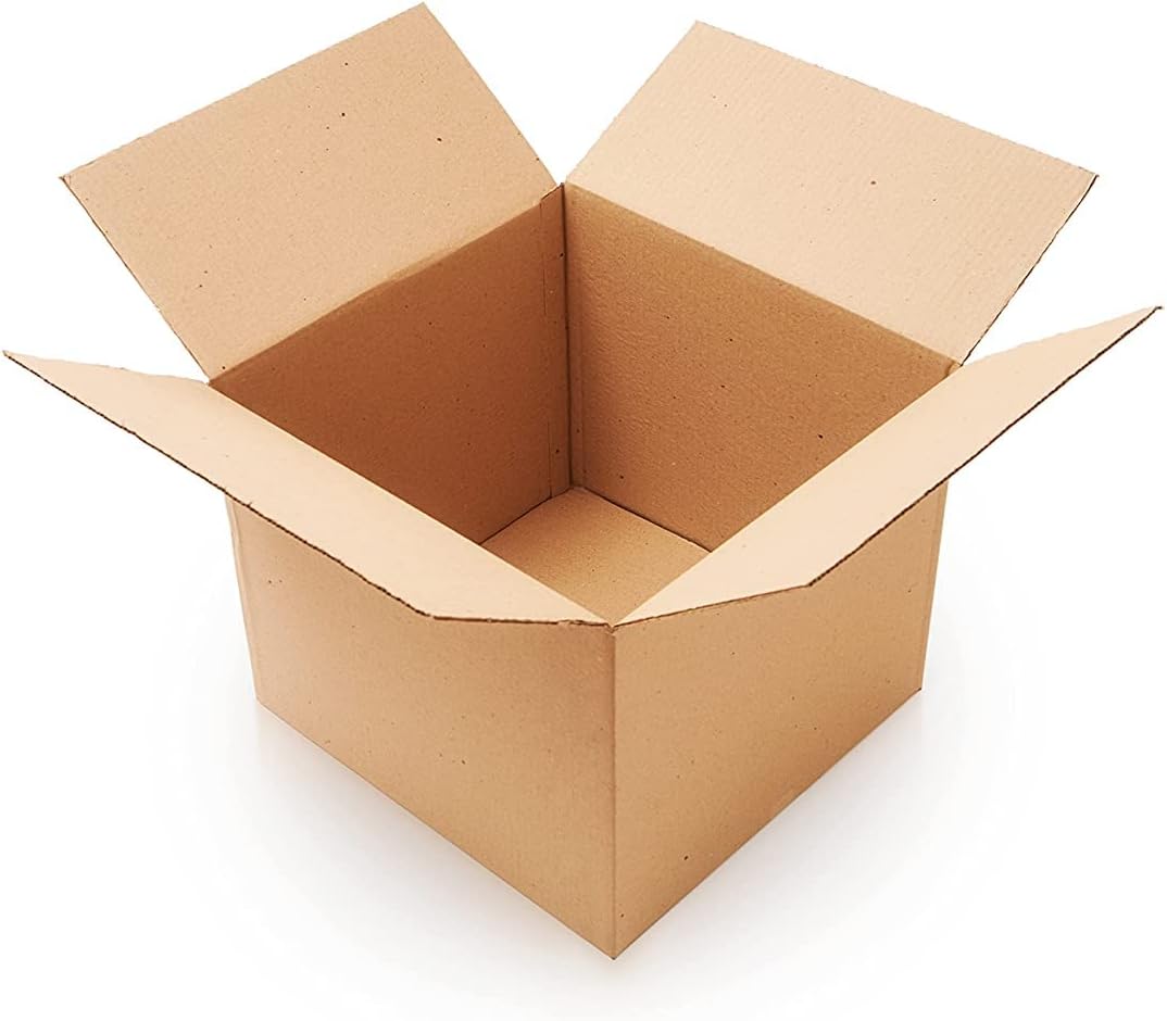 Aluf Packaging White Corrugated Boxes 16.00" x 11.88" x 6.38" - Pack of 25 - For Shipping, Packing, Moving, Small Business