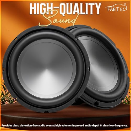 Image of FABTEC 10 Inch Heavy Bass Subwoofer with Double Magnet - 350W RMS, 1400W Peak, 4 Ohm Speaker for Car Audio, Home Theater & DIY Sound Builds (Strong Ferrite Magnet, 90dB)