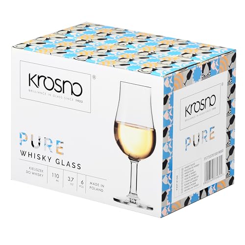 Krosno Whiskey Glasses Set of 6, 3.4 oz, Epicure Collection - image 6