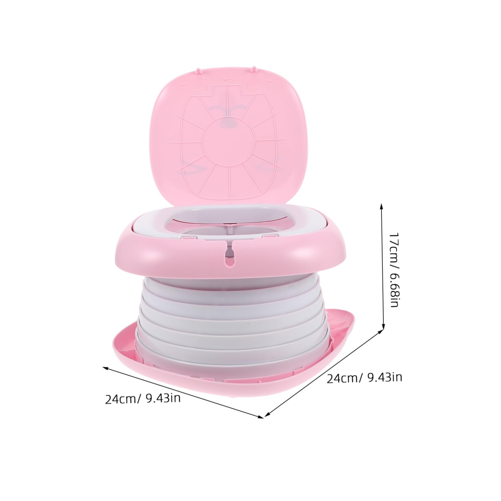 GALPADA Orinal de Viaje Portátil para Inodoro Plegable para Camping y Orinal Multifuncional para Interiores y Exteriores Inodoro para Bebés