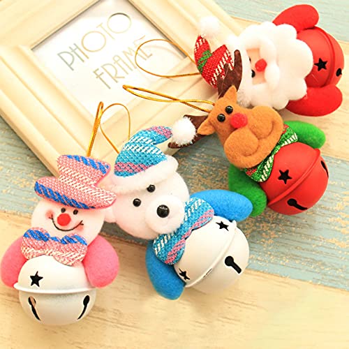 Christmas Bells - Christmas Tree Santa Claus Elk Snowman Bear Ornaments Small Iron Bell Christmas Decors Xmas Gifts,Red Christmas Ornaments Farmhouse Christmas Tree Decor Christmas Xams Gifts For Mom #TOP2