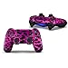Morbuy PS4 Vinyle Skin Autocollant Sticker Decal de Protection pour Sony Playstation 4 PS4 Slim PS4 Pro Dualshock Manette x 1 (Rose Leopard)