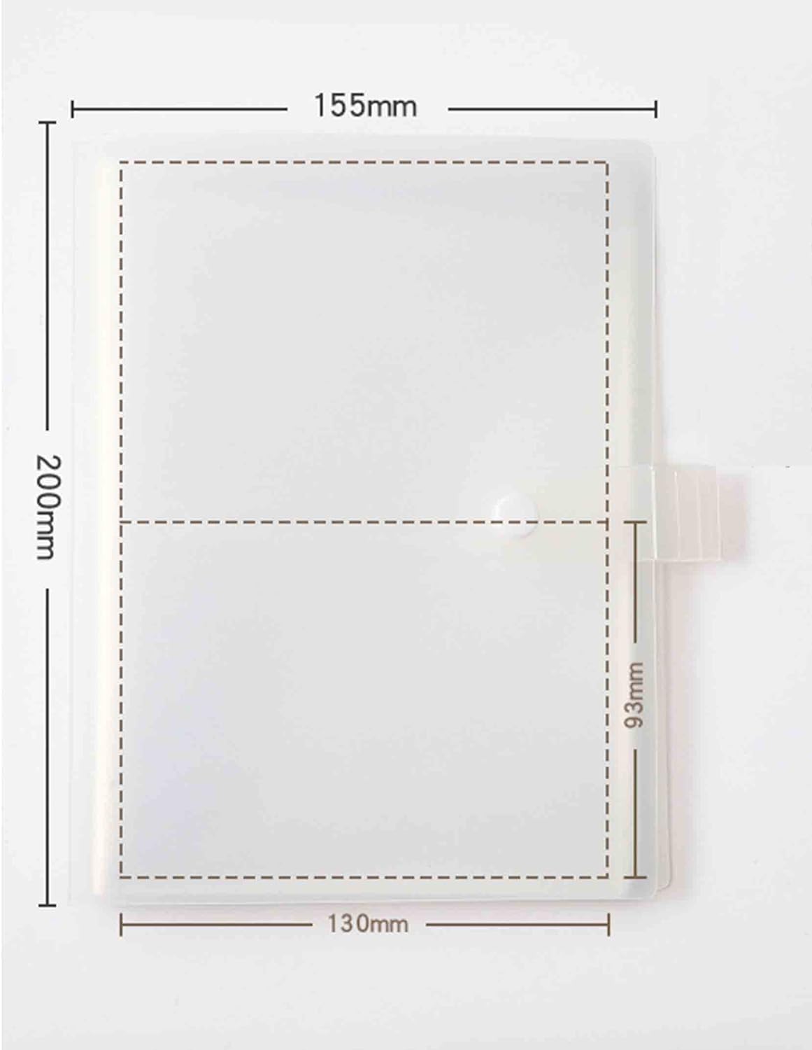 3x5 Index Cards Clear Plastic Holder Organizer Pouches Book Binder 40 Page Hold 160 Cards 4 Pack