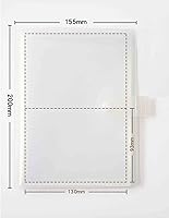 Vista 2 de Fundas Organizadoras de Plástico Transparente para Tarjetas de Índice de 3x5, Organizador de 40 Páginas, Capacidad para 160 Tarjetas