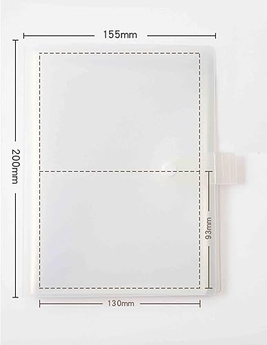 Miniatura 2 de Tarjetas de índice de 3 x 5, de plástico transparente, organizador de bolsas para libros, 40 páginas, capacidad para 160 tarjetas