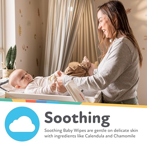Image of Nuby's Soothing Ultra Premium Baby Wipes Naturally Inspired with Chamomile, Aloe, and Citroganix, Fragrance Free, Extra Thick, 512 Count
